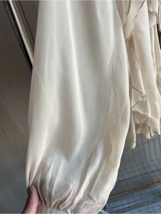 Festival boho long sleeve top small like brand new - Picture 4 of 6